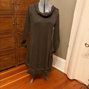 Anthropologie Olive Long Sleeve Dress